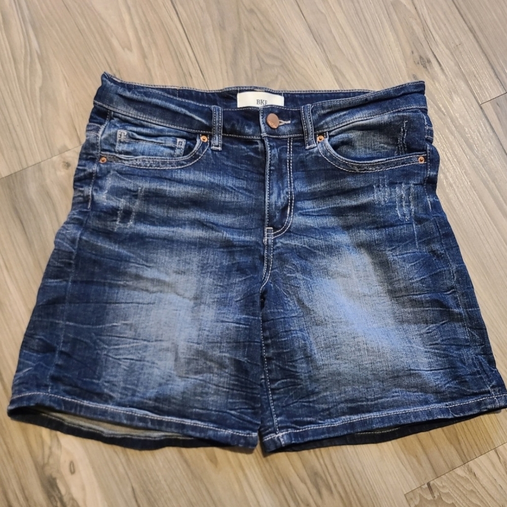 BKE Payton Blue Denim Shorts Womens Size 28